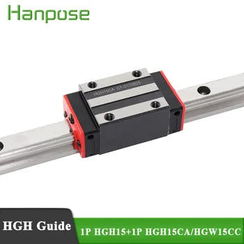 1PCS HGH15 linearno vodilo železniškega 1PCS HGH15CA HGW15CC za HGH15 HGH20 HGH25 Dolžina Prilagajanje Vodnik 700 mm do 1200 mm