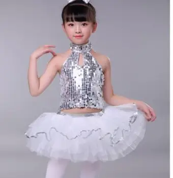 1set/veliko otrok latinsko obleko dekle bleščica vrh in organza krilo uspešnosti ples kostumi