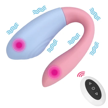 U Nosljivi Dildo, Vibrator Dvojni Vibrator Daljinski Upravljalnik G Spot Klitoris Stimulator 8 Načini Odraslih Igrače Za Par