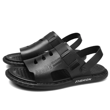 ete couro sandalen sandale sandali erkek masculino sandali-moški sandales sandali sandles rasteira transpirables roman playa piel